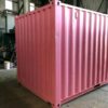 10 ft Pink Container with Roll‑Up Door