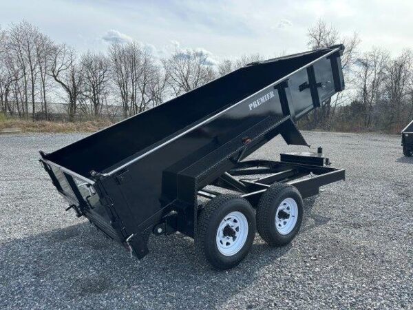 Premier 6 x 12 Low Profile Dump Trailer – Ladder Ramps