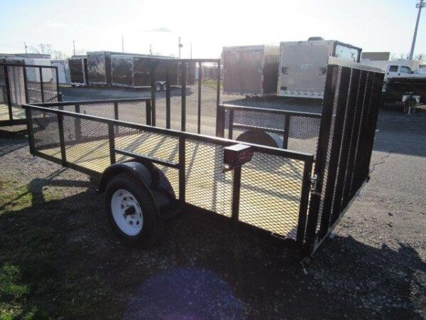 Premier 7 x 12 Landscape Utility Trailer – Mesh Sides & ATV Ramp