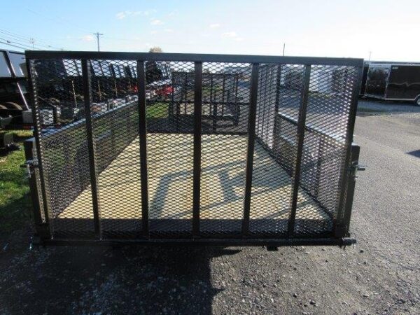 Premier 7 x 12 Landscape Utility Trailer – Mesh Sides & ATV Ramp