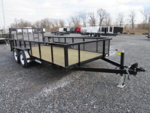Premier 7 x 16 Landscape Utility Trailer – HD Ramp Gate