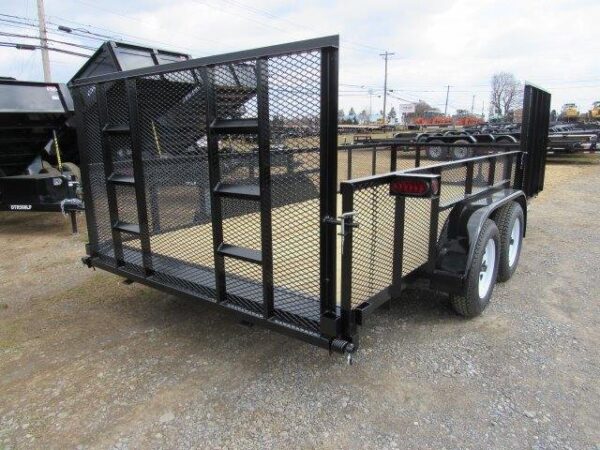 Premier 7 x 16 Landscape Utility Trailer – Mesh Sides & ATV Ramp