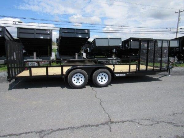 Premier-7x20-Dual-Axle-Utility-Trailer-Side-ATV-Gate-1.jpg Premier 7 x 20 Landscape Utility Trailer – Side ATV Gate