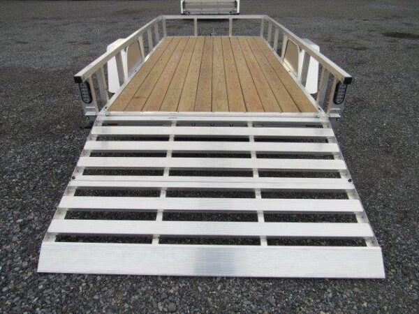 Sport Haven 6×12 Aluminum Utility Trailer – Bi-Fold Ramp Gate