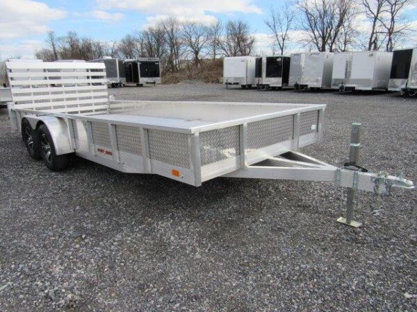 Sport Haven 7×18 Aluminum Landscape Trailer: Heavy Duty Ramp